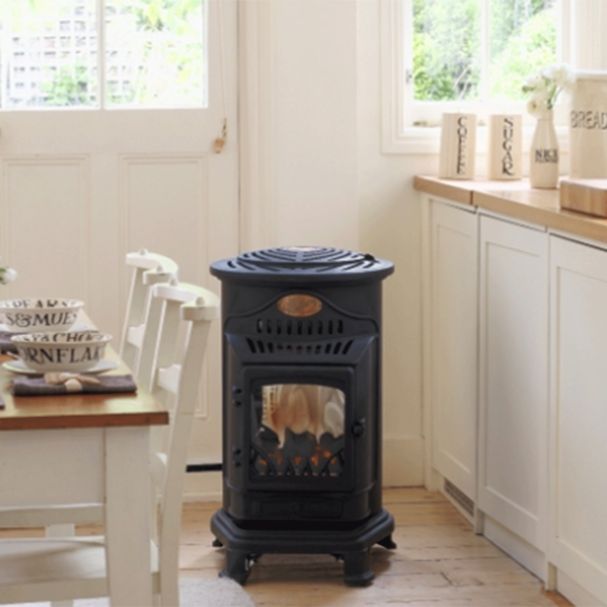 Provence 3kw Portable Gas Stove Heater Atlantic Blue