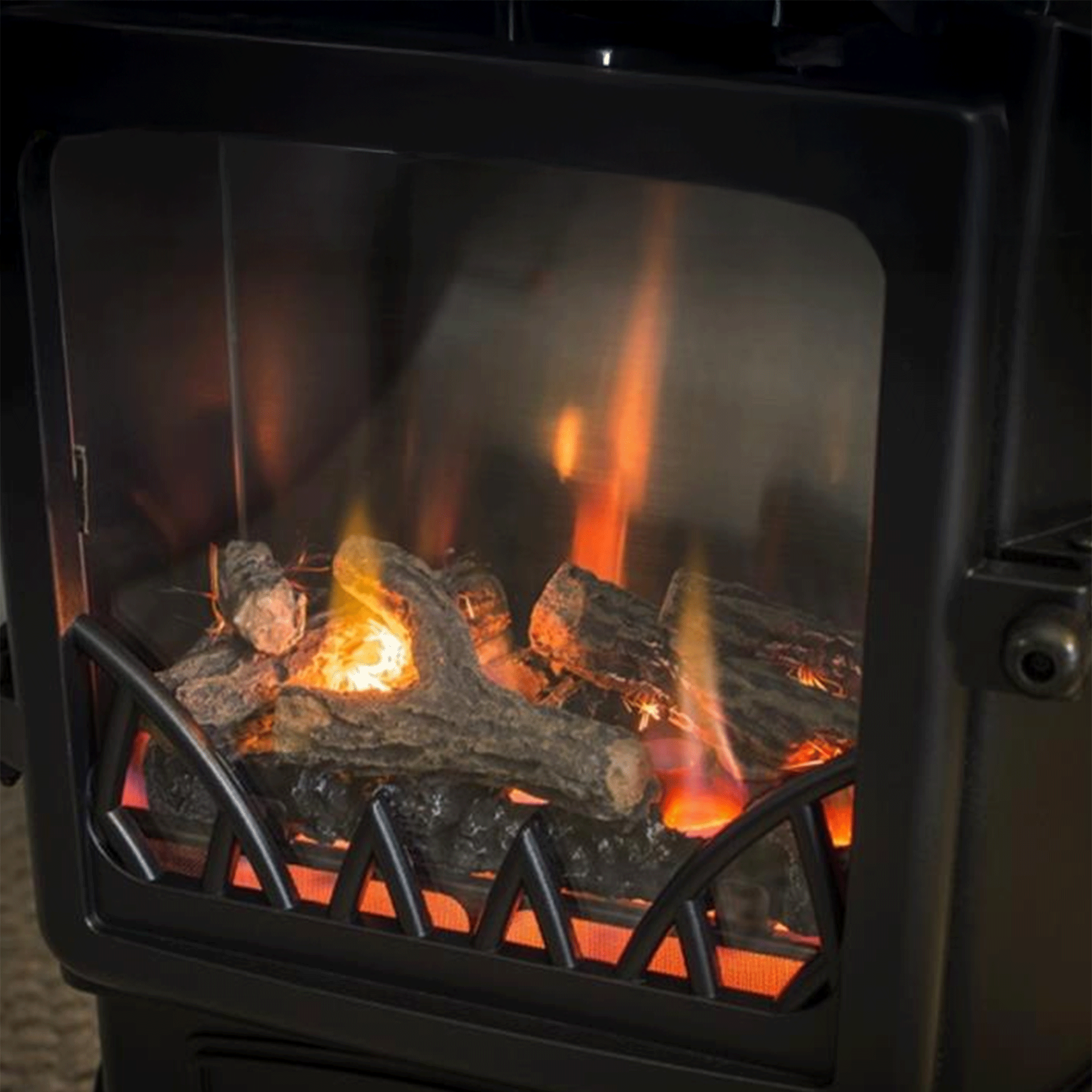 Provence 3kw Portable Gas Stove Heater Burgundy