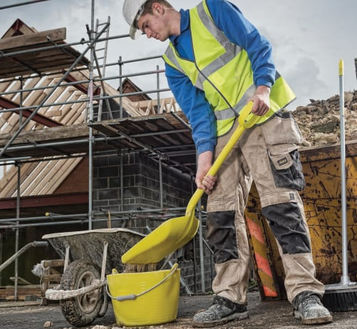Red Gorilla Ergonomic Plastic Shovel Yellow 3