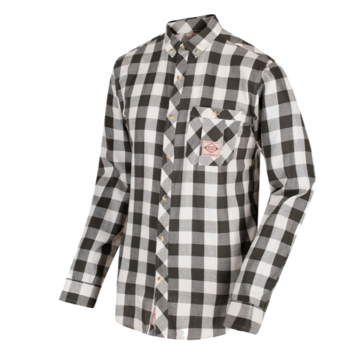 Regatta Loman Dark Khaki Long Sleeve Check Shirt 1