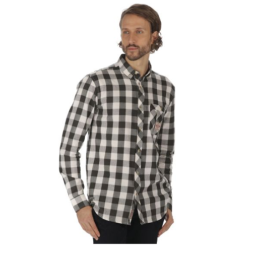 Regatta Loman Dark Khaki Long Sleeve Check Shirt 2