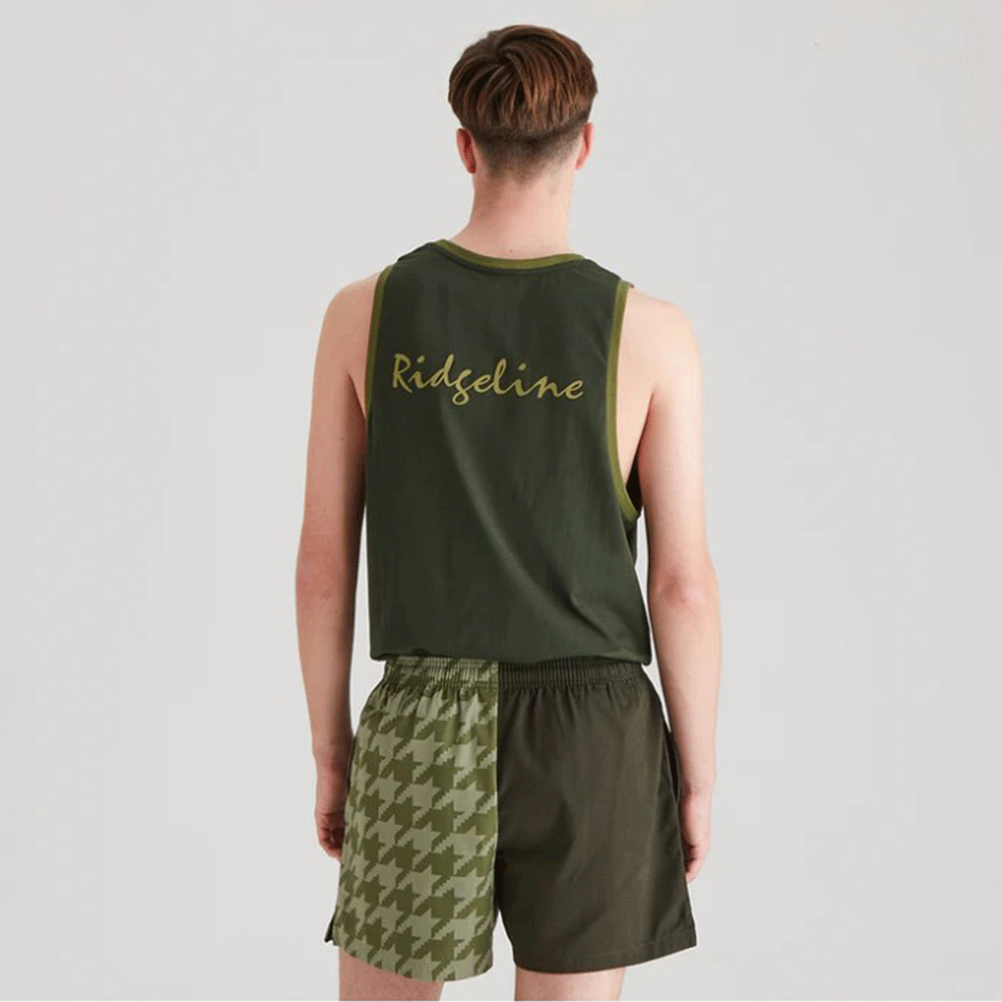 Ridgeline Backslider Shorts Deep Forest Print
