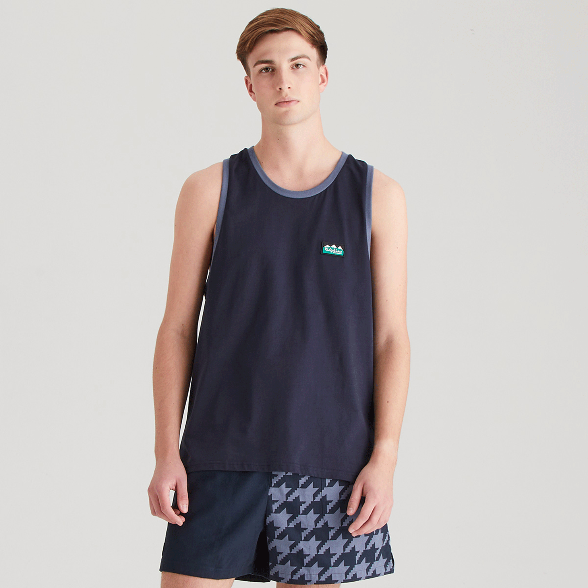 Ridgeline Men's Signature Singlet Top Navy