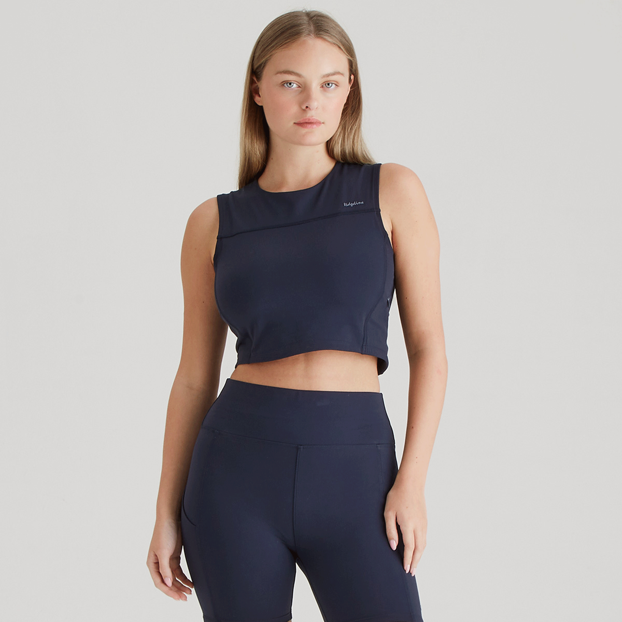 Ridgeline Women's Infinity Crop Top Navy