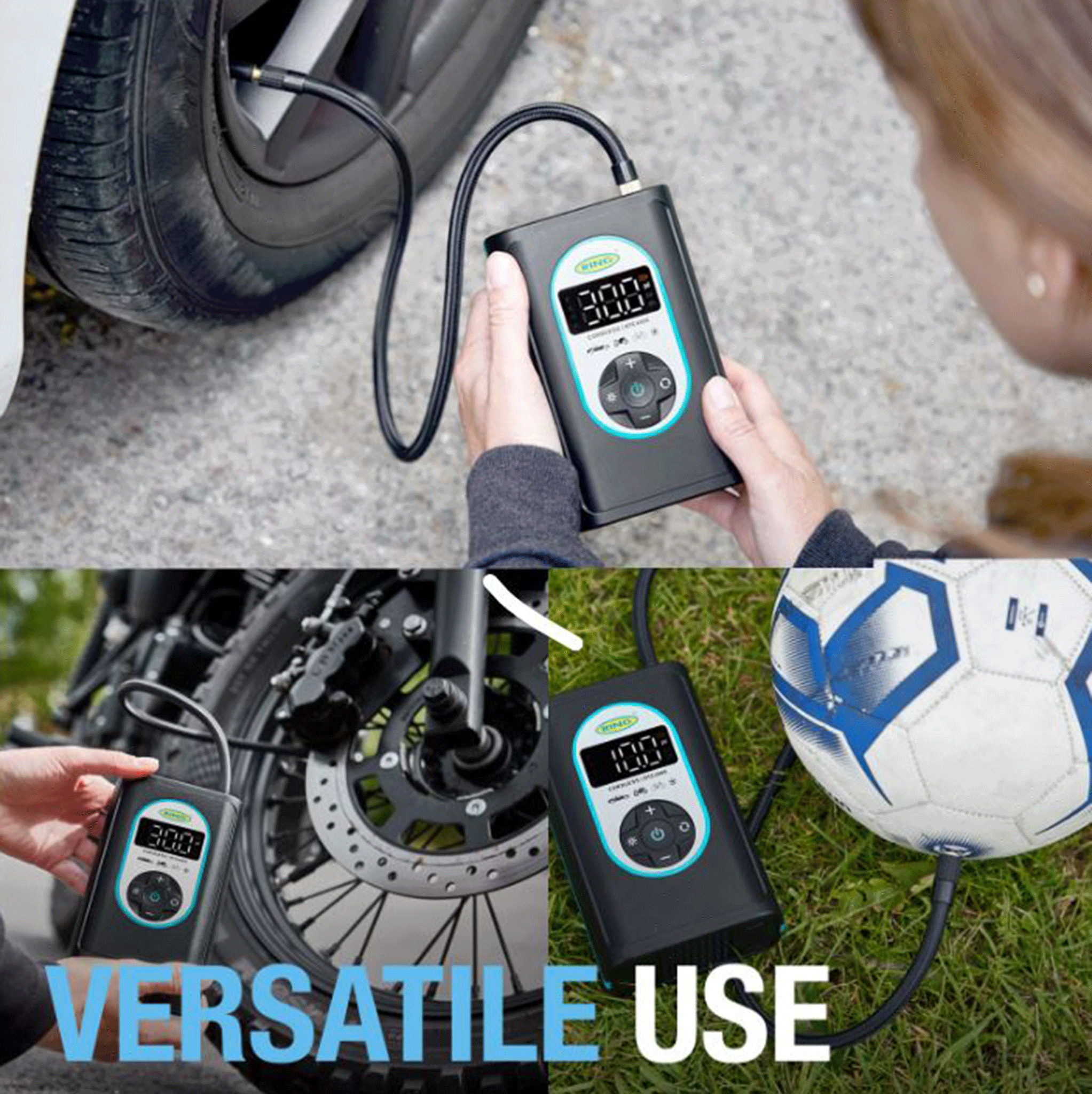 Ring Automotive Cordless Digital Rechargeable Tyre Inflator