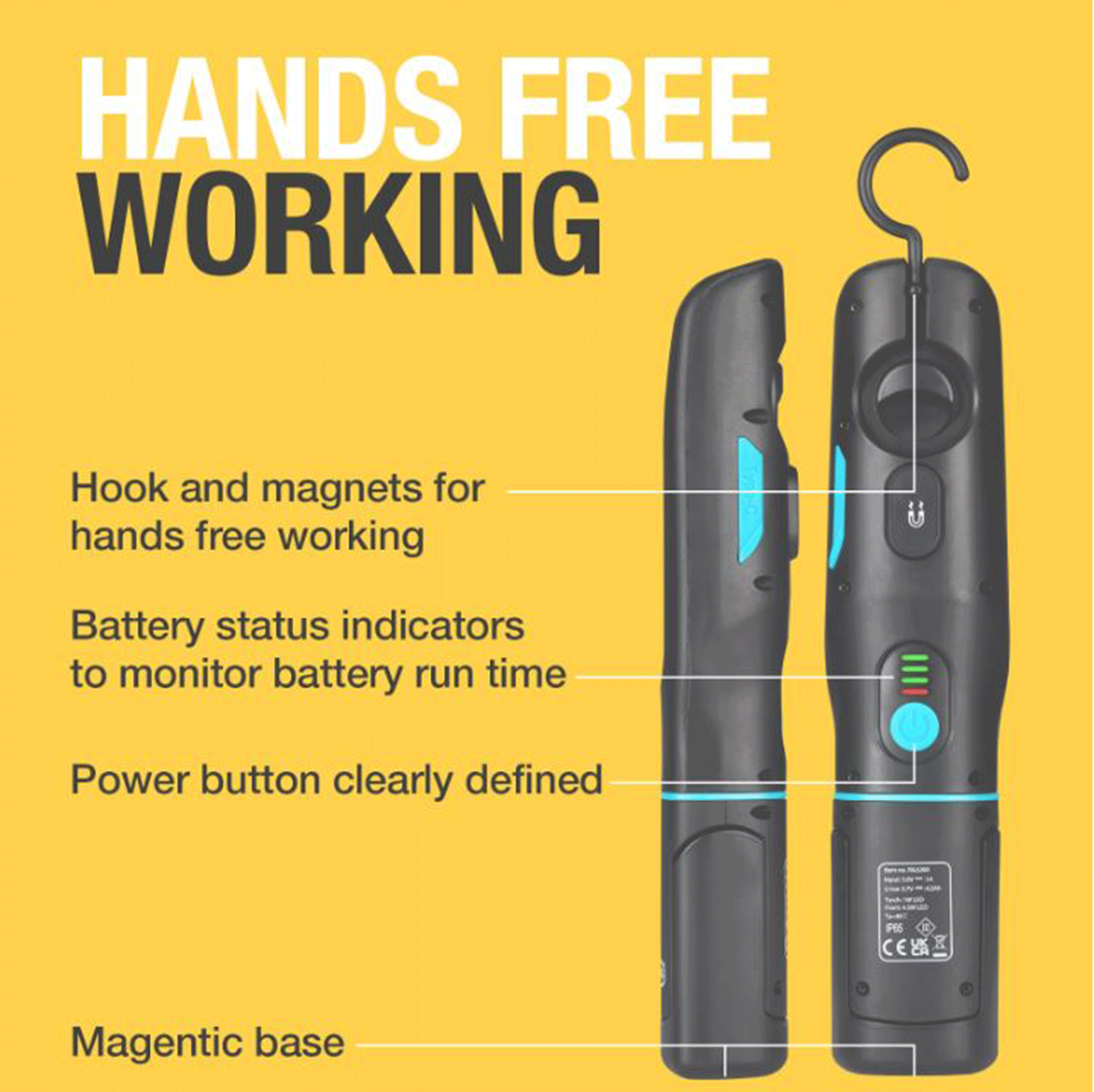 Ring Automotive Magflex Max 500 Rechargeable Handheld Inspection Lamp
