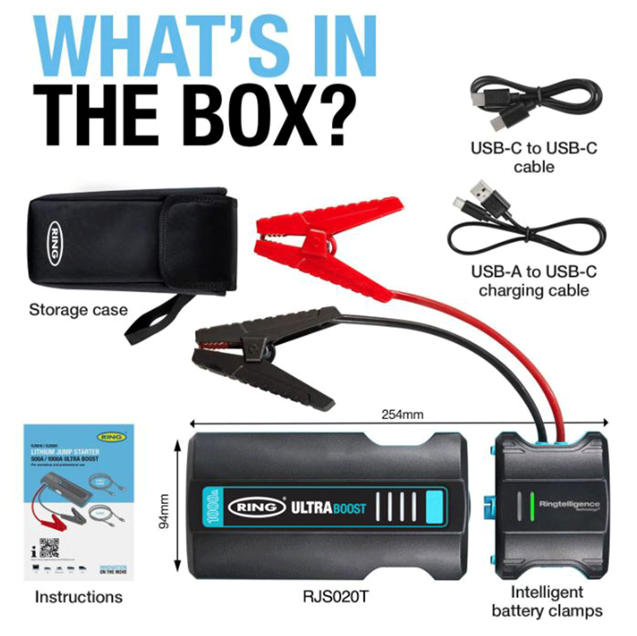 Ring Automotive Ultraboost 1000 Jump Starter