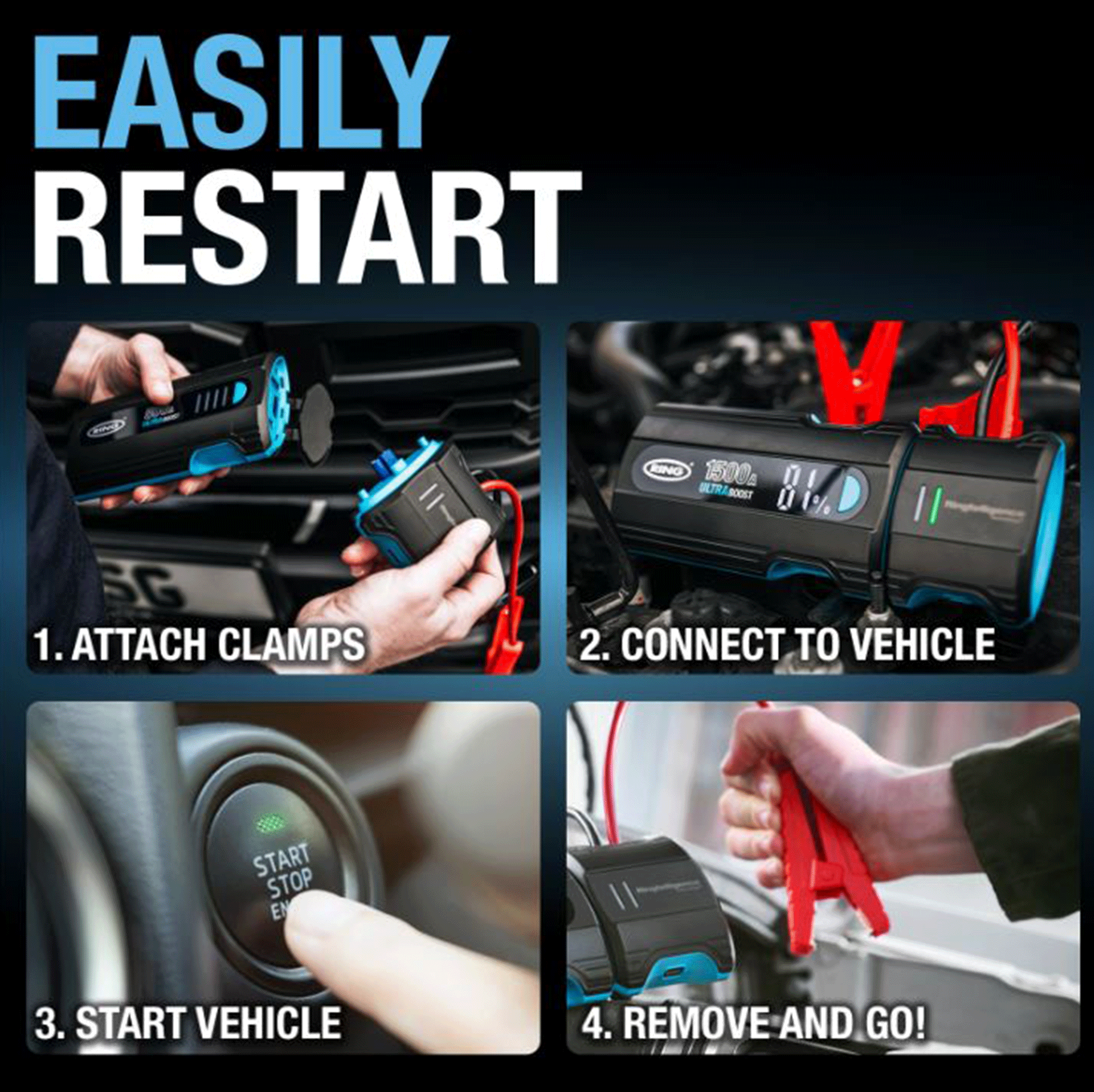 Ring Automotive Ultraboost 1500 Jump Starter