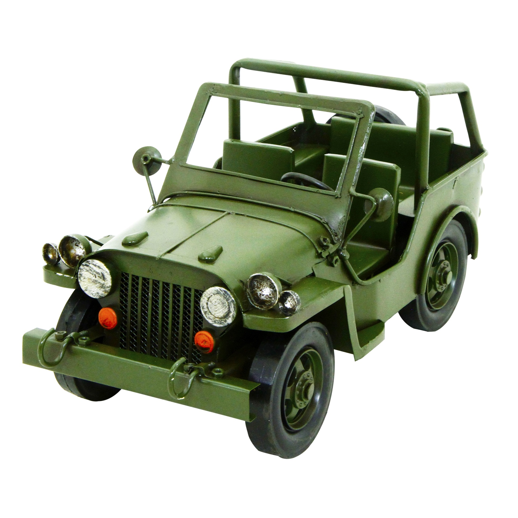 Rolson Model Military Jeep Garden Ornament 1