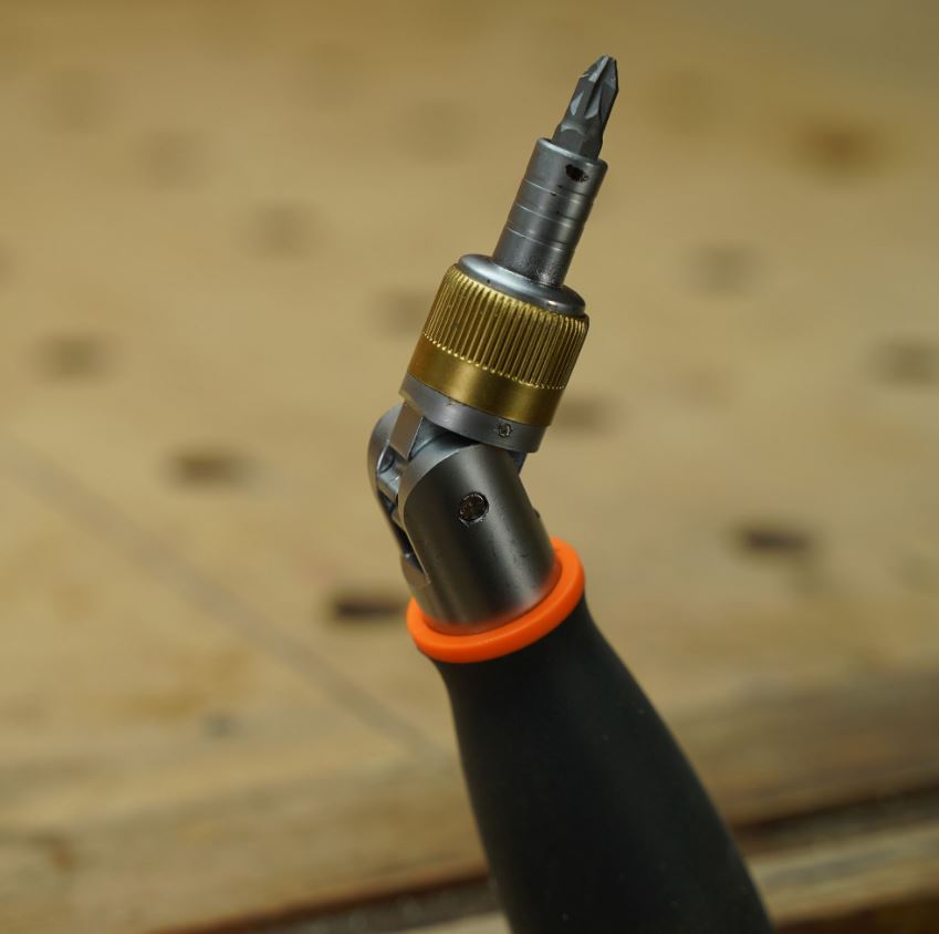 Rolson Ratchet Screwdriver with Flexi Head & Spare Bits 5