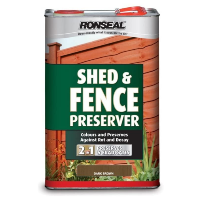 Ronseal Shed and Fence Preserver 5 Litre