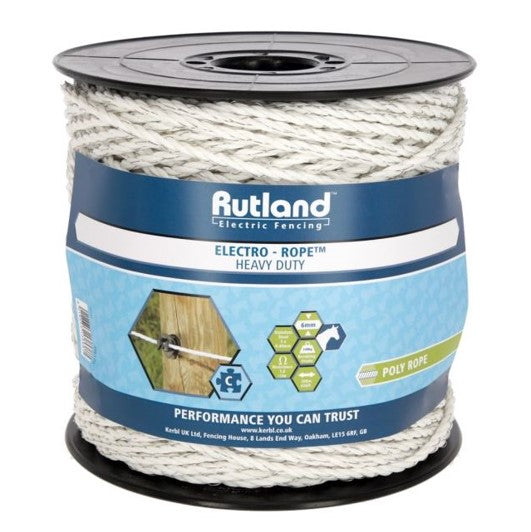 Rutland Heavy Duty White Electro-Rope 200m 1