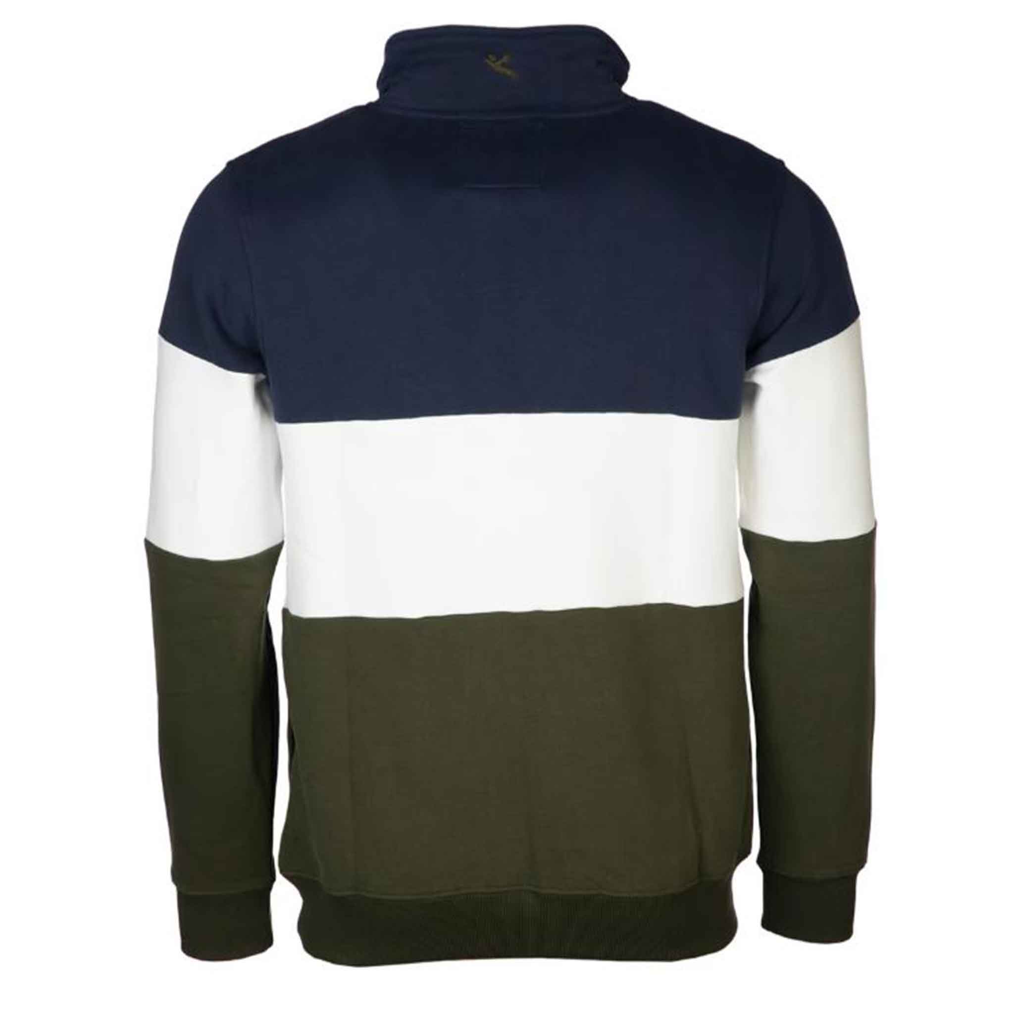 Rydale-Byland-Men’s-Qtr-Zip-Sweatshirt-Navy-White-Olive-2