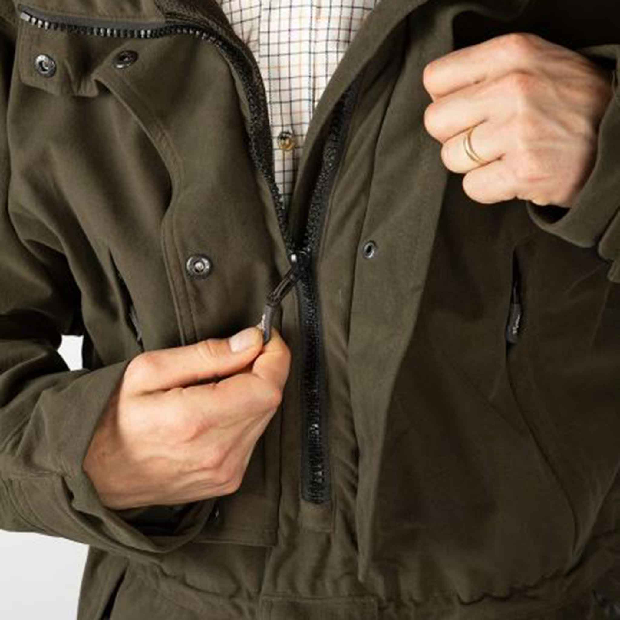 Rydale-Danby-Men's-Long-Performance-Shooting-Smock-Olive-2