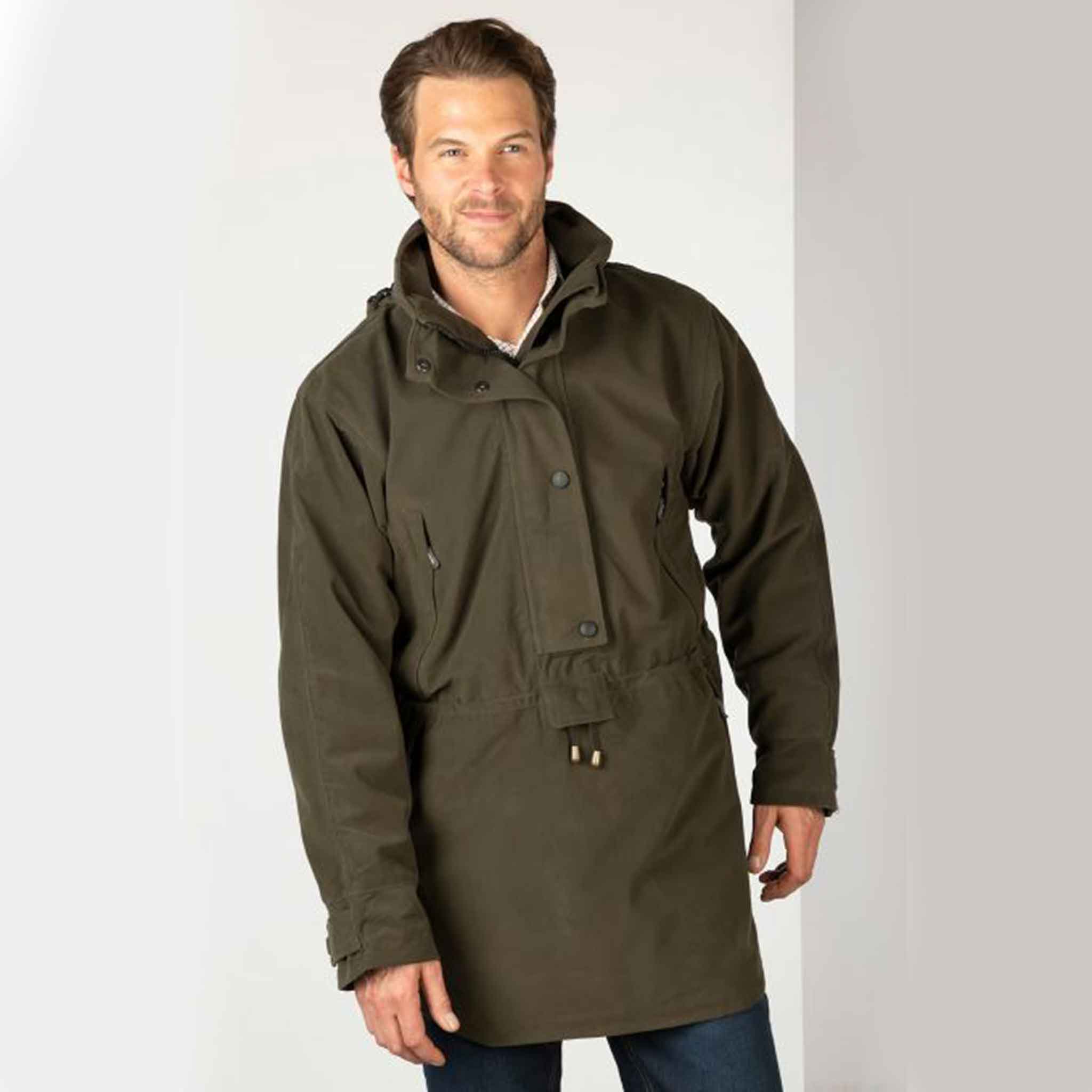 Rydale-Danby-Men's-Long-Performance-Shooting-Smock-Olive-3