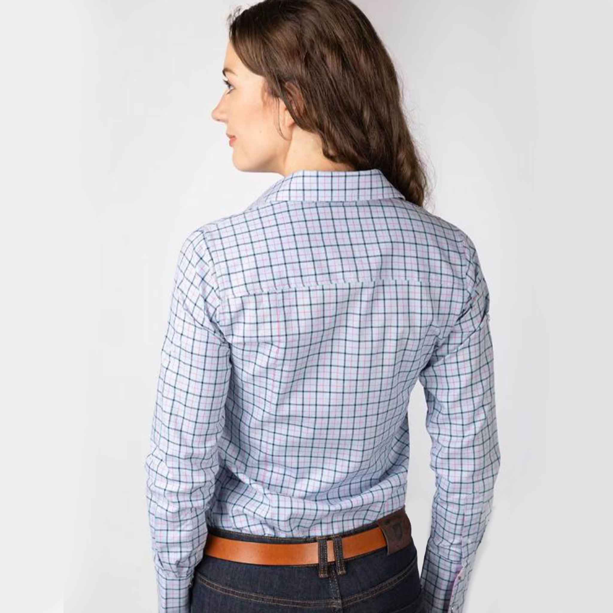 Rydale-Ellie-II-Ladies-Country-Check-Shirt-Blue-2