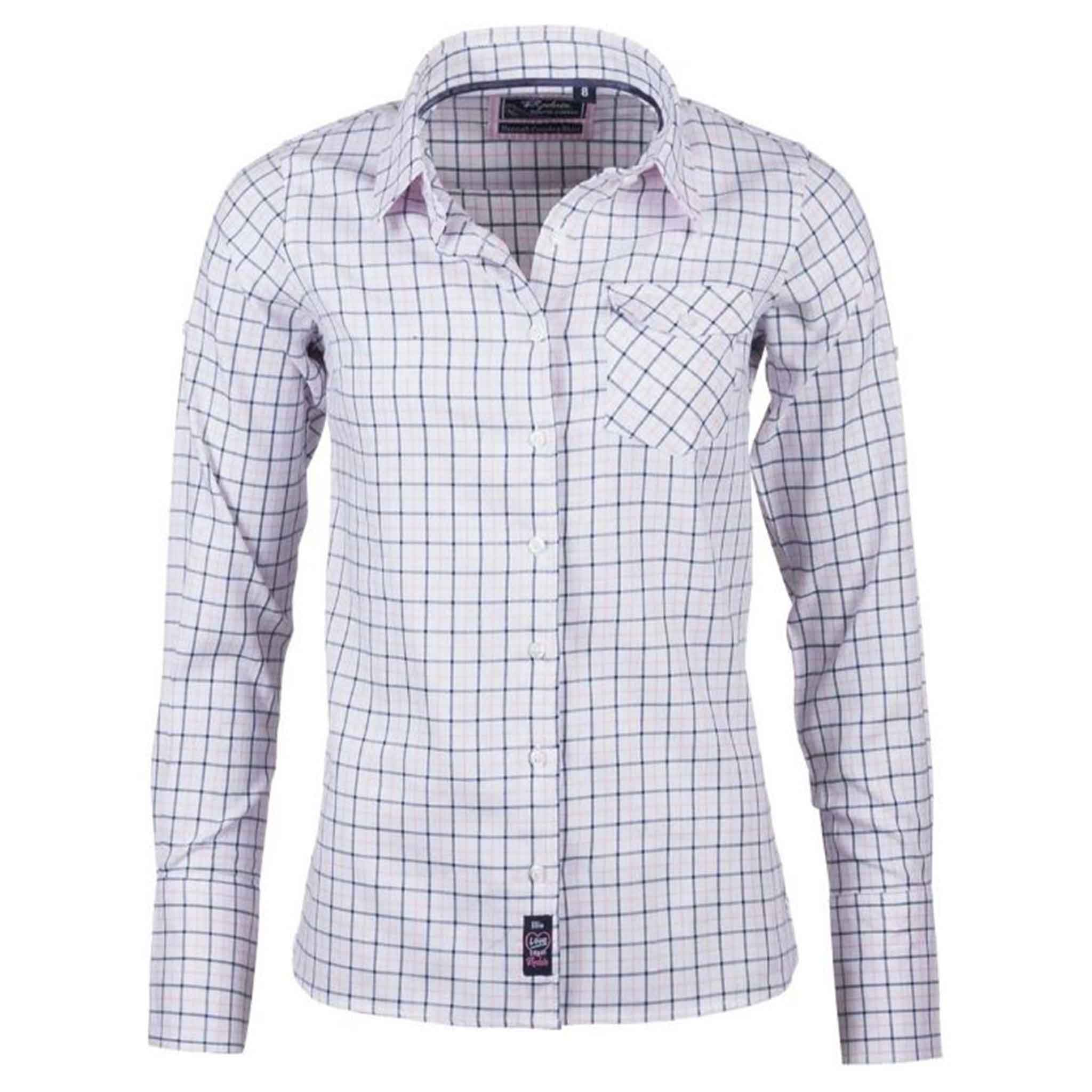 Rydale-Ellie-Ladies-Country-Check-Shirt-Navy-1
