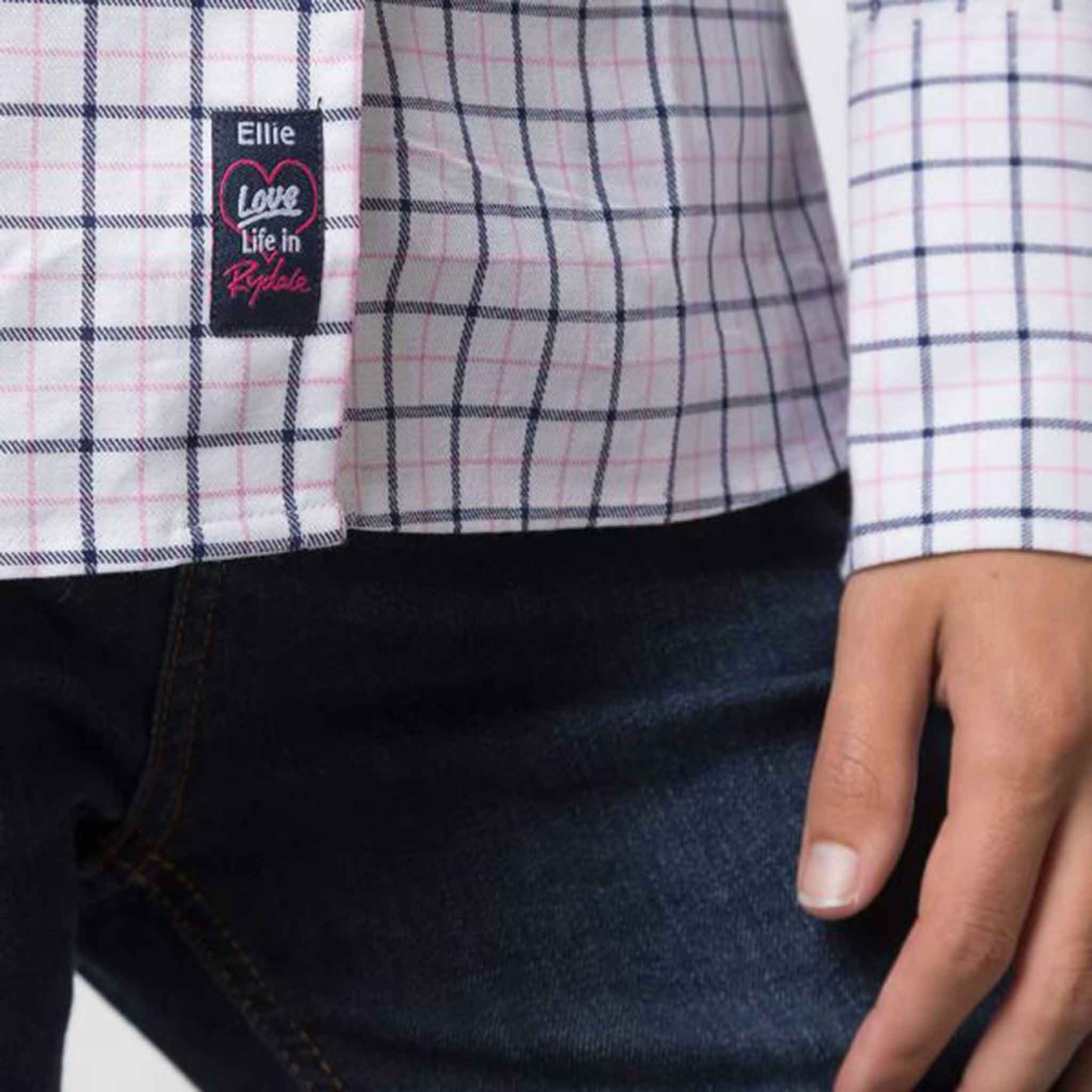 Rydale-Ellie-Ladies-Country-Check-Shirt-Navy-4