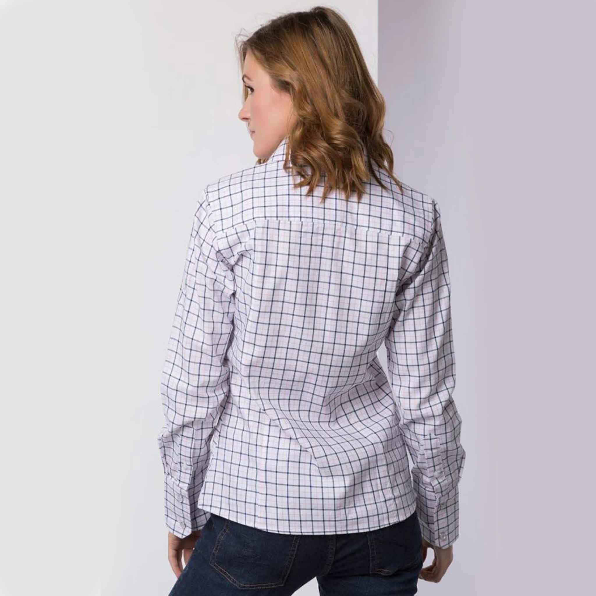 Rydale-Ellie-Ladies-Country-Check-Shirt-Navy-5