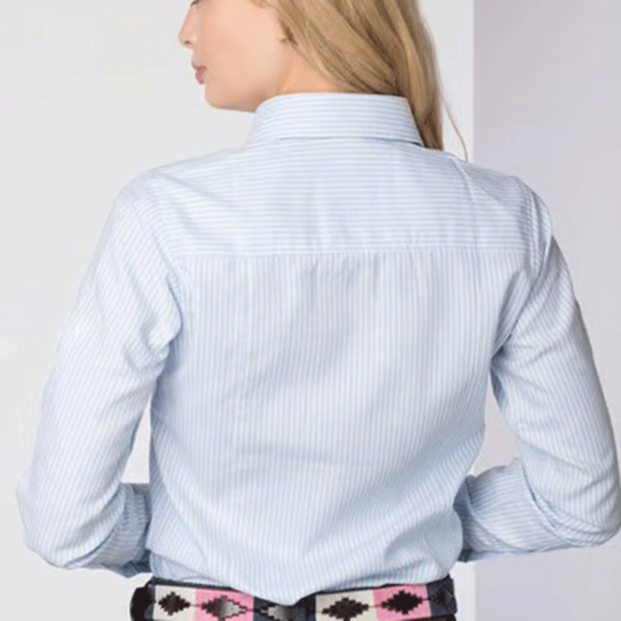 Rydale Hannah Ladies Striped Country Shirt Matilda Cloudless