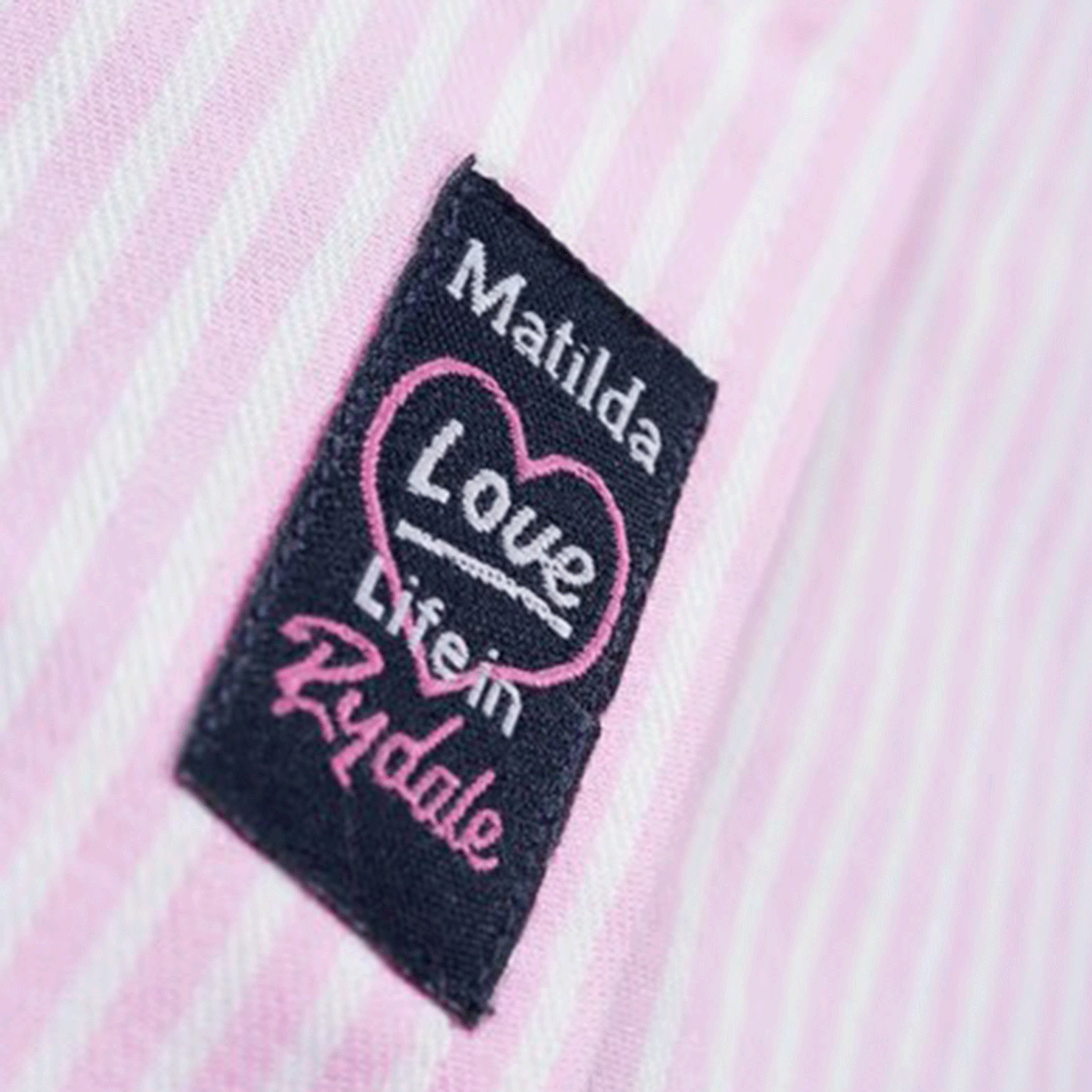 Rydale Hannah Ladies Striped Country Shirt Matilda Pink