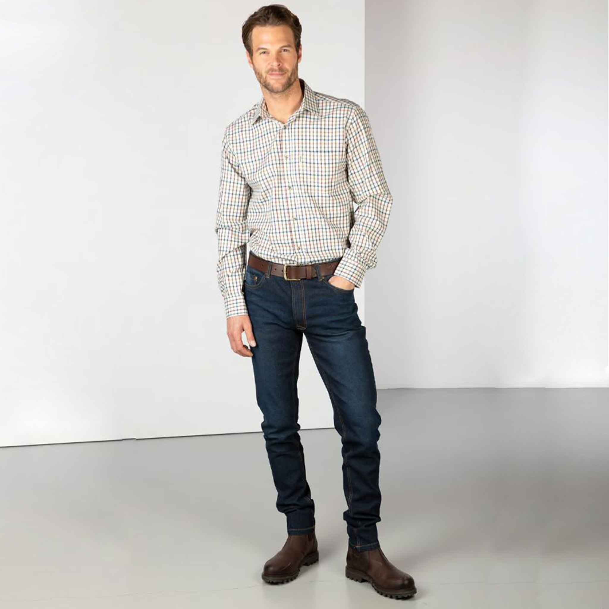 Rydale-Harvest-Time-Men's-Country-Shirt-Light-Check-3