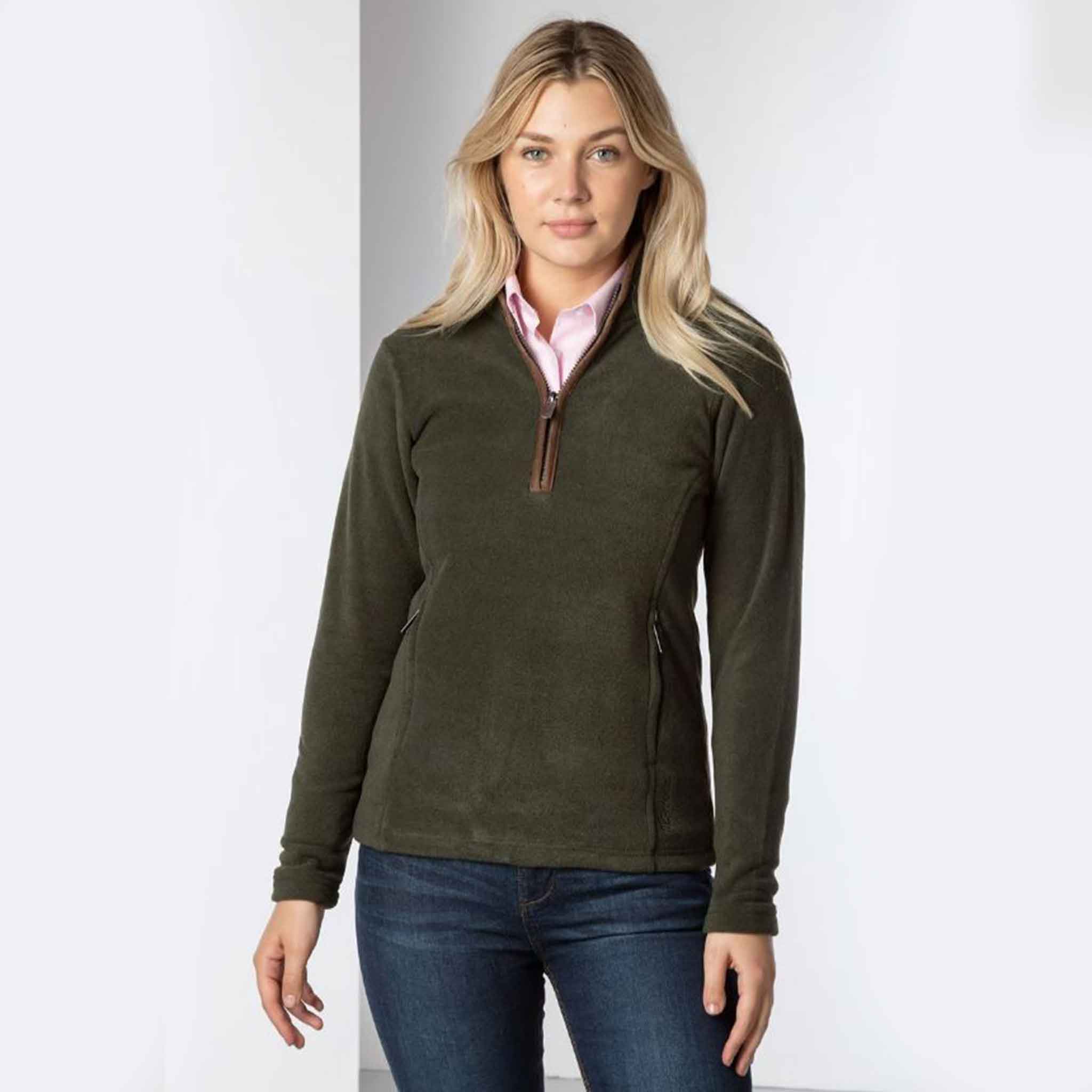 Rydale-Huggate-Ladies-Overhead-Fleece-Khaki-3