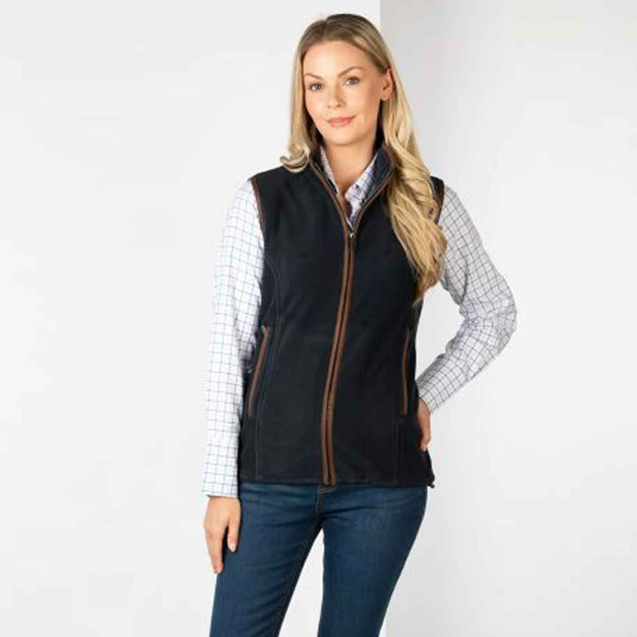 Rydale Huggate Ladies Premium Fleece Waistcoat Ink