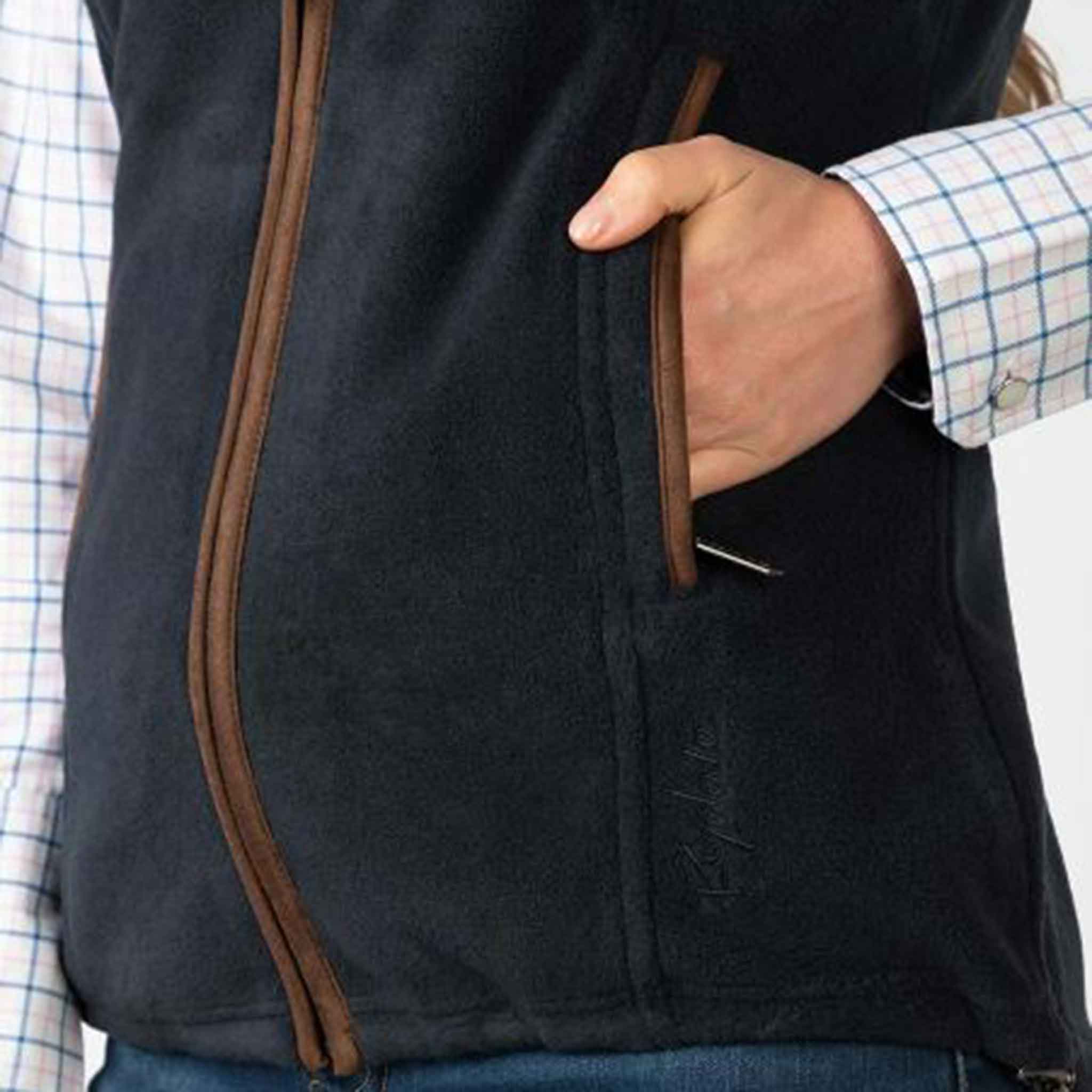 Rydale-Huggate-Ladies-Premium-Fleece-Waistcoat-Ink-5