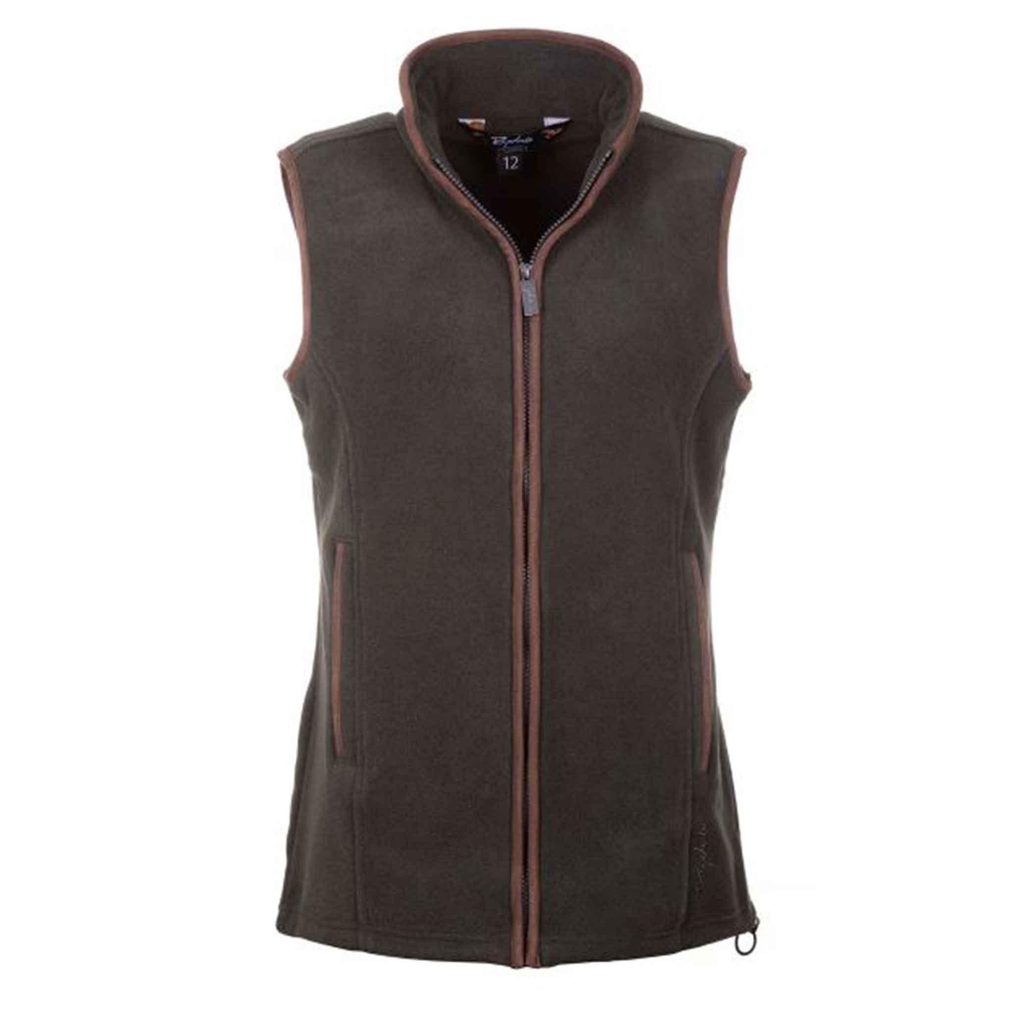Rydale-Huggate-Ladies-Premium-Fleece-Waistcoat-Khaki-1