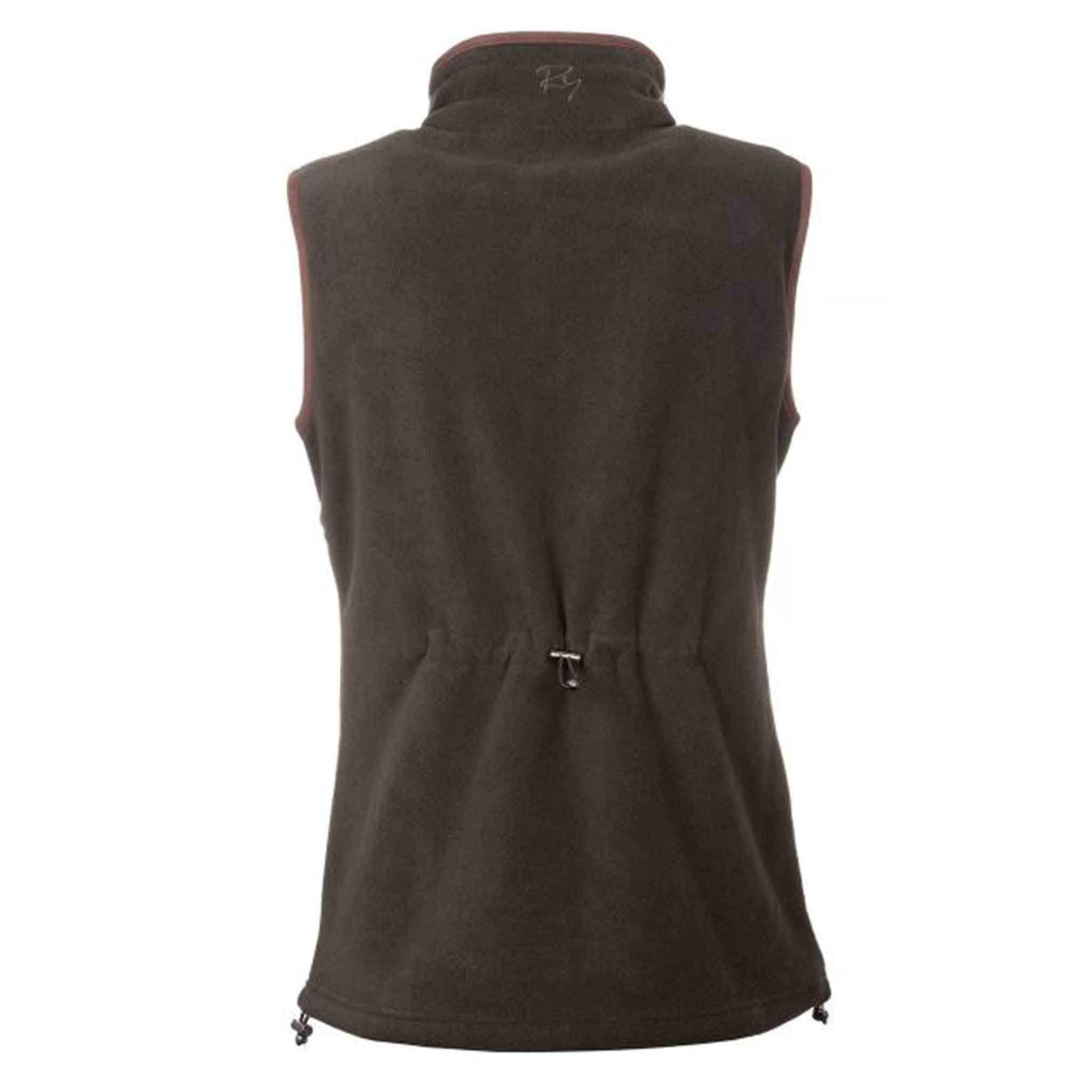Rydale-Huggate-Ladies-Premium-Fleece-Waistcoat-Khaki-2