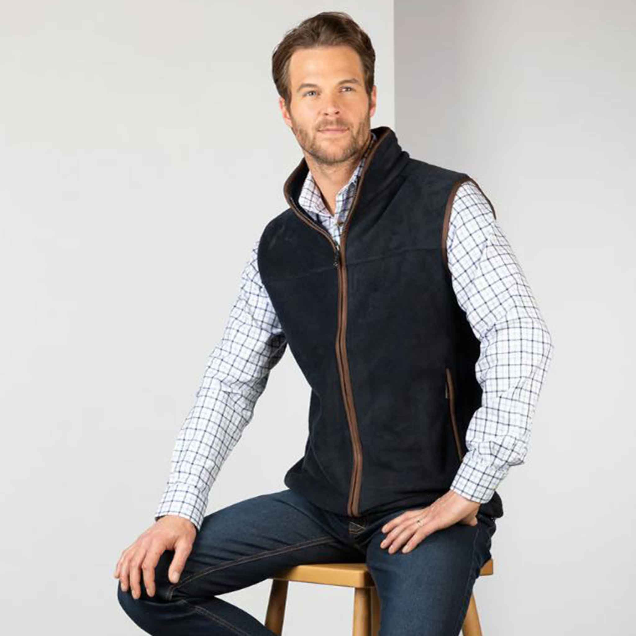 Rydale-Huggate-Men's-Premium-Fleece-Waistcoat-Ink-3