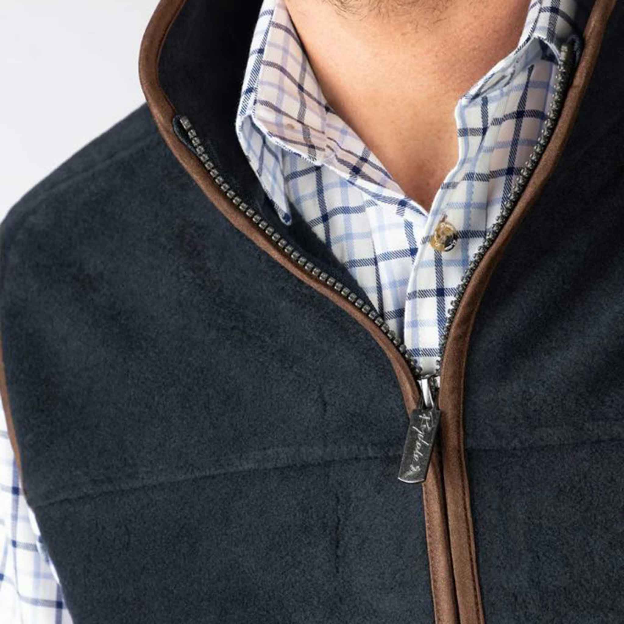 Rydale-Huggate-Men's-Premium-Fleece-Waistcoat-Ink-4