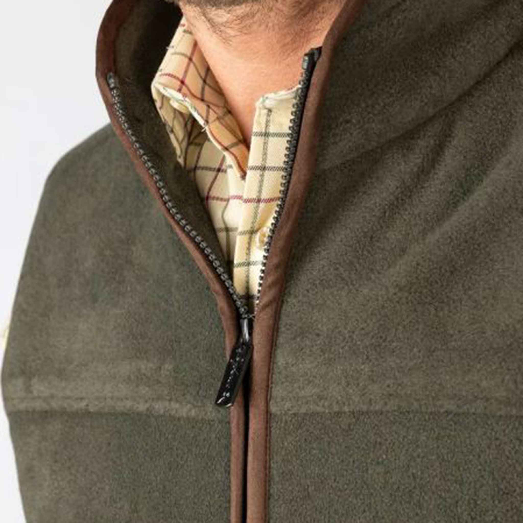 Rydale-Huggate-Men's-Premium-Fleece-Waistcoat-Khaki-3