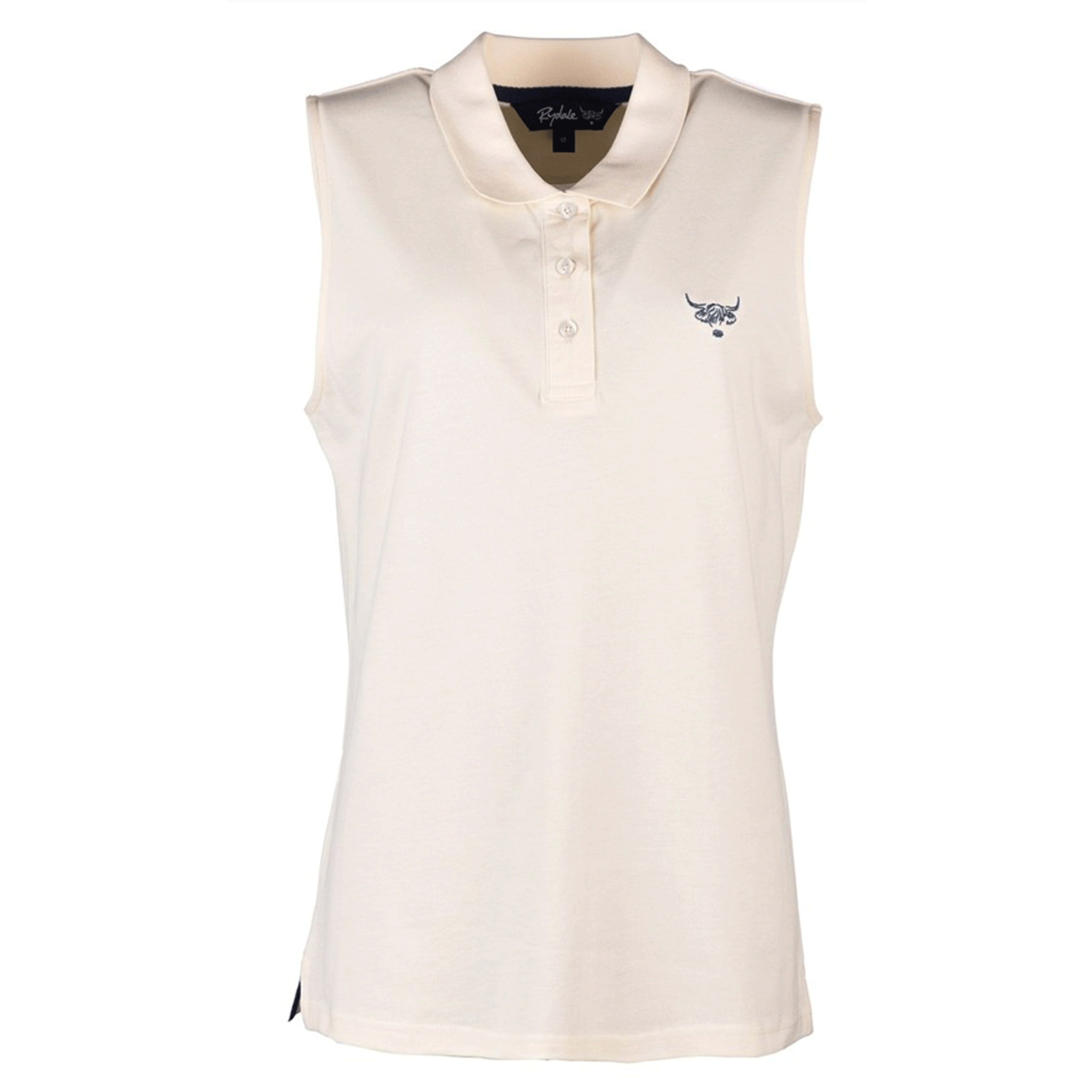 Rydale Ladies Sleeveless Polo Shirt Cream