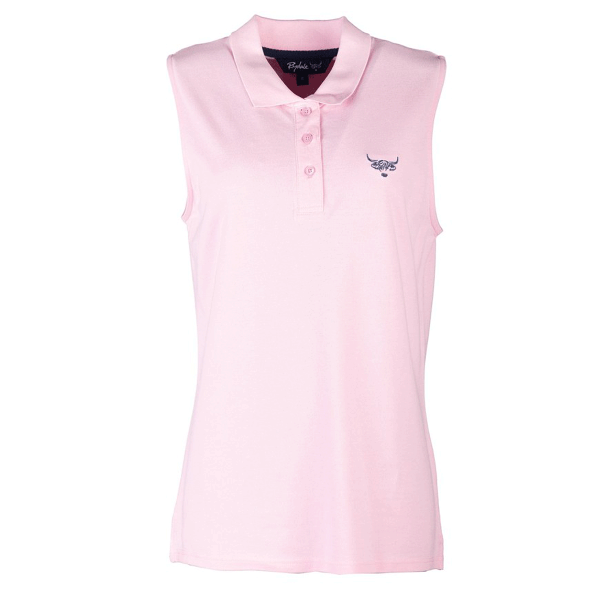 Rydale Ladies Sleeveless Polo Shirt Pink