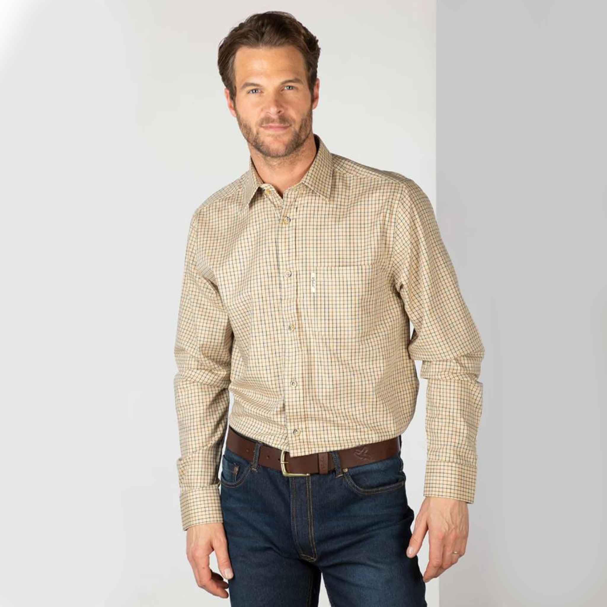 Rydale-Poacher-Men's-Country-Shirt-Beige-3