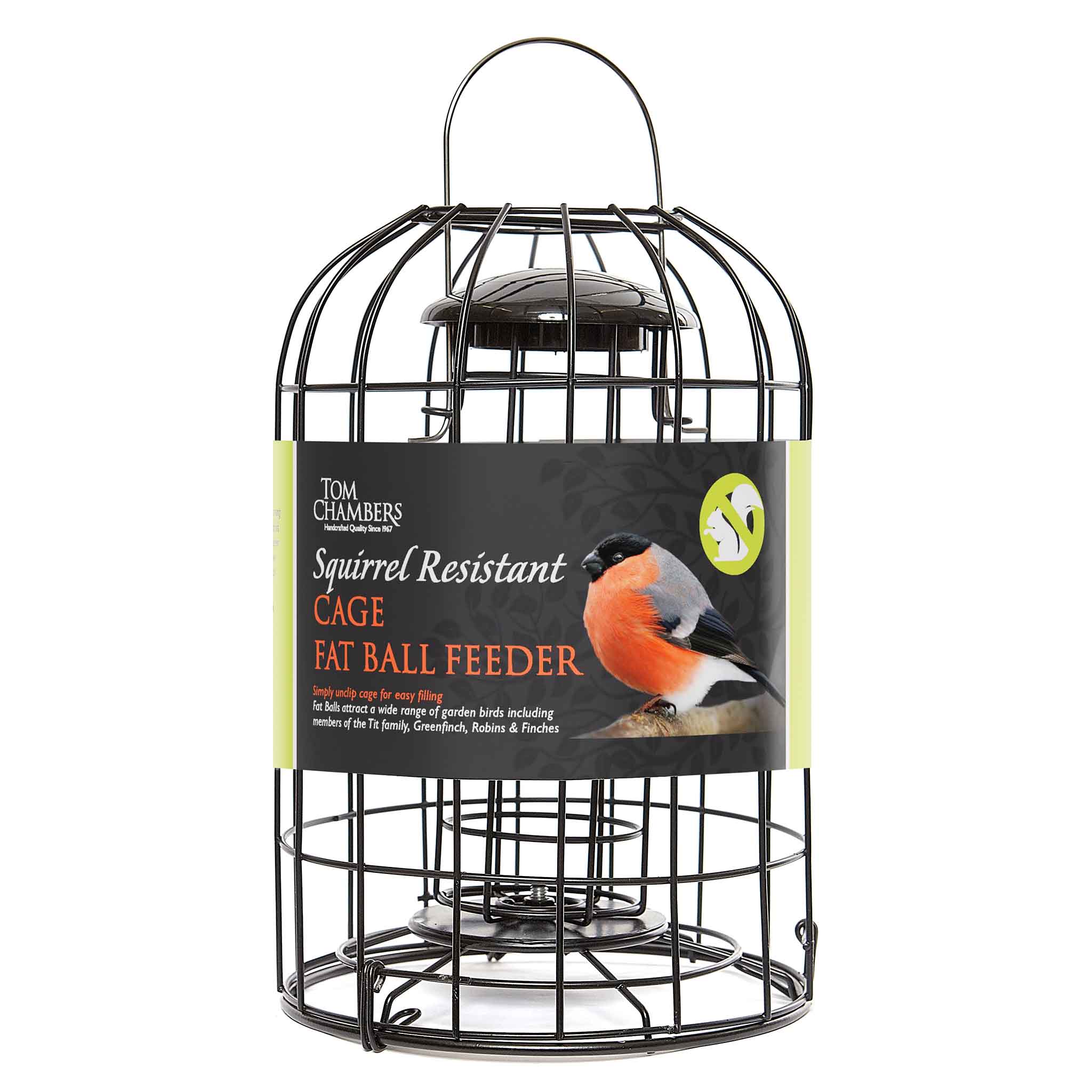 Tom Chambers Squirrel Proof Cage Fat Ball Feeder