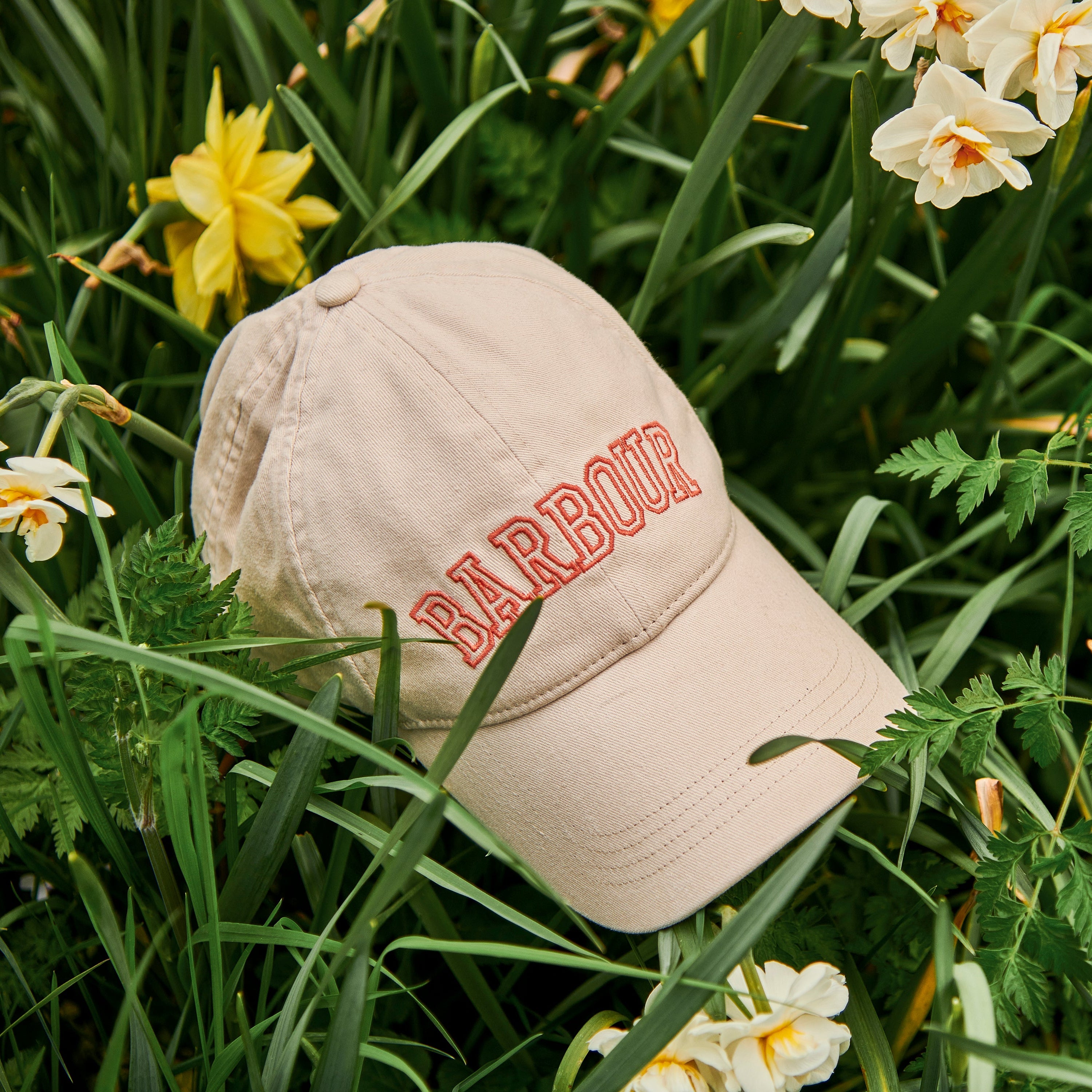 Barbour Emily Sports Cap Parchment-Apricot Crush