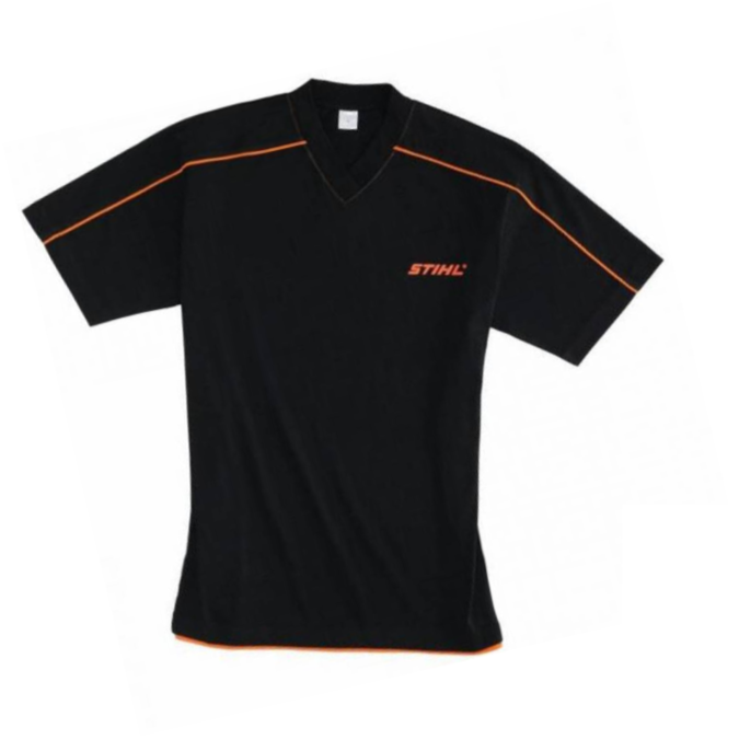 STIHL Genuine V Neck T Shirt Black