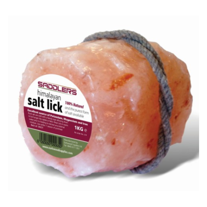 Saddlers Pure Himalayan Salt Lick 1kg Block