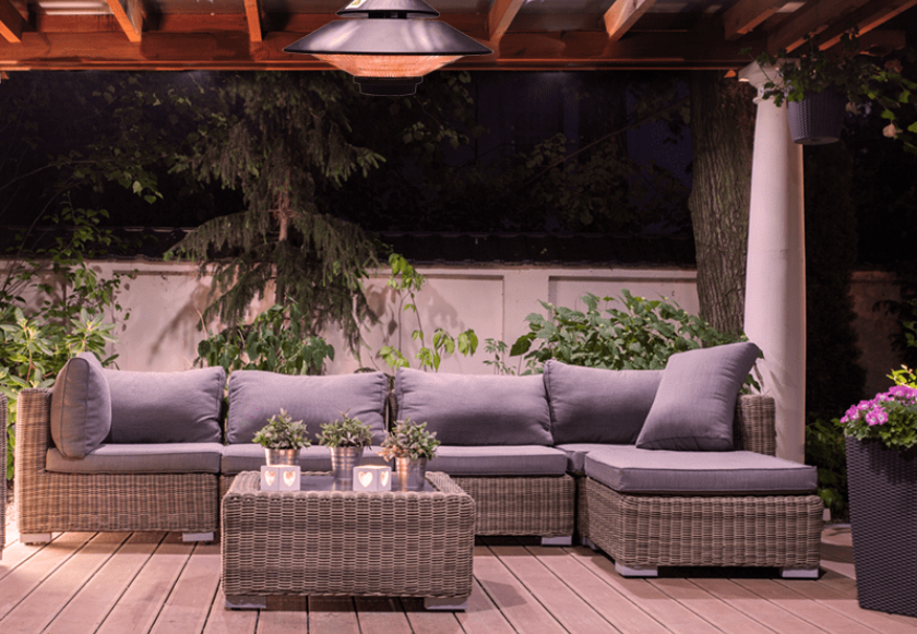 Sahara 1500W Electric Hanging Patio Heater 5