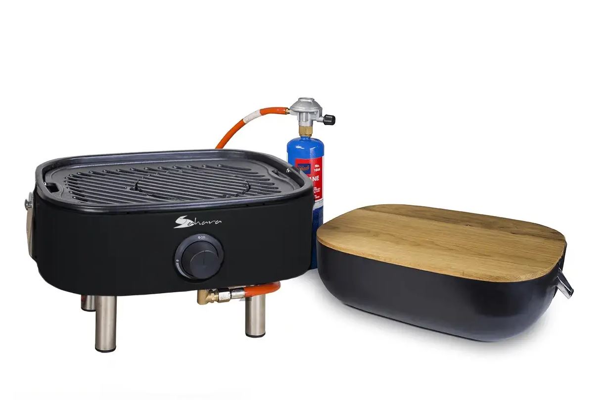 Sahara Mini Portable Gas BBQ Black 1