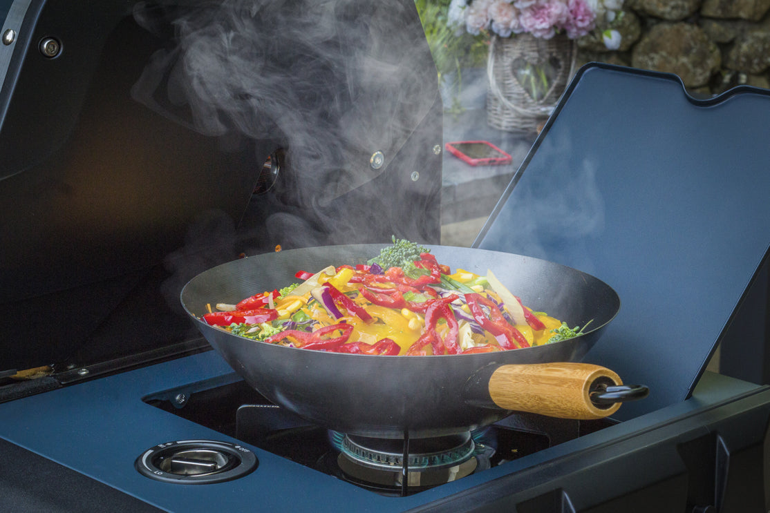 Sahara X450 4+1 Burner Cabinet Gas BBQ Smoky Teal 3