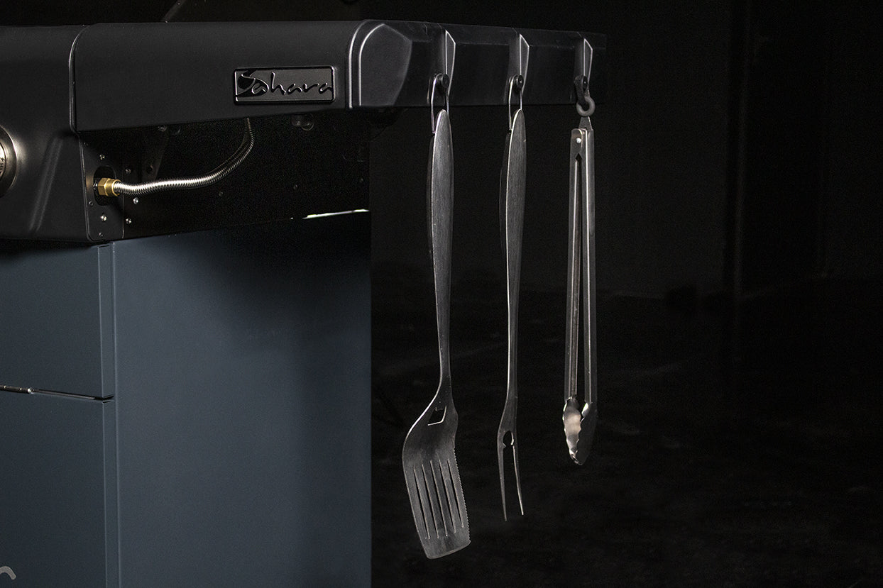 Sahara X450 4+1 Burner Cabinet Gas BBQ Smoky Teal 8