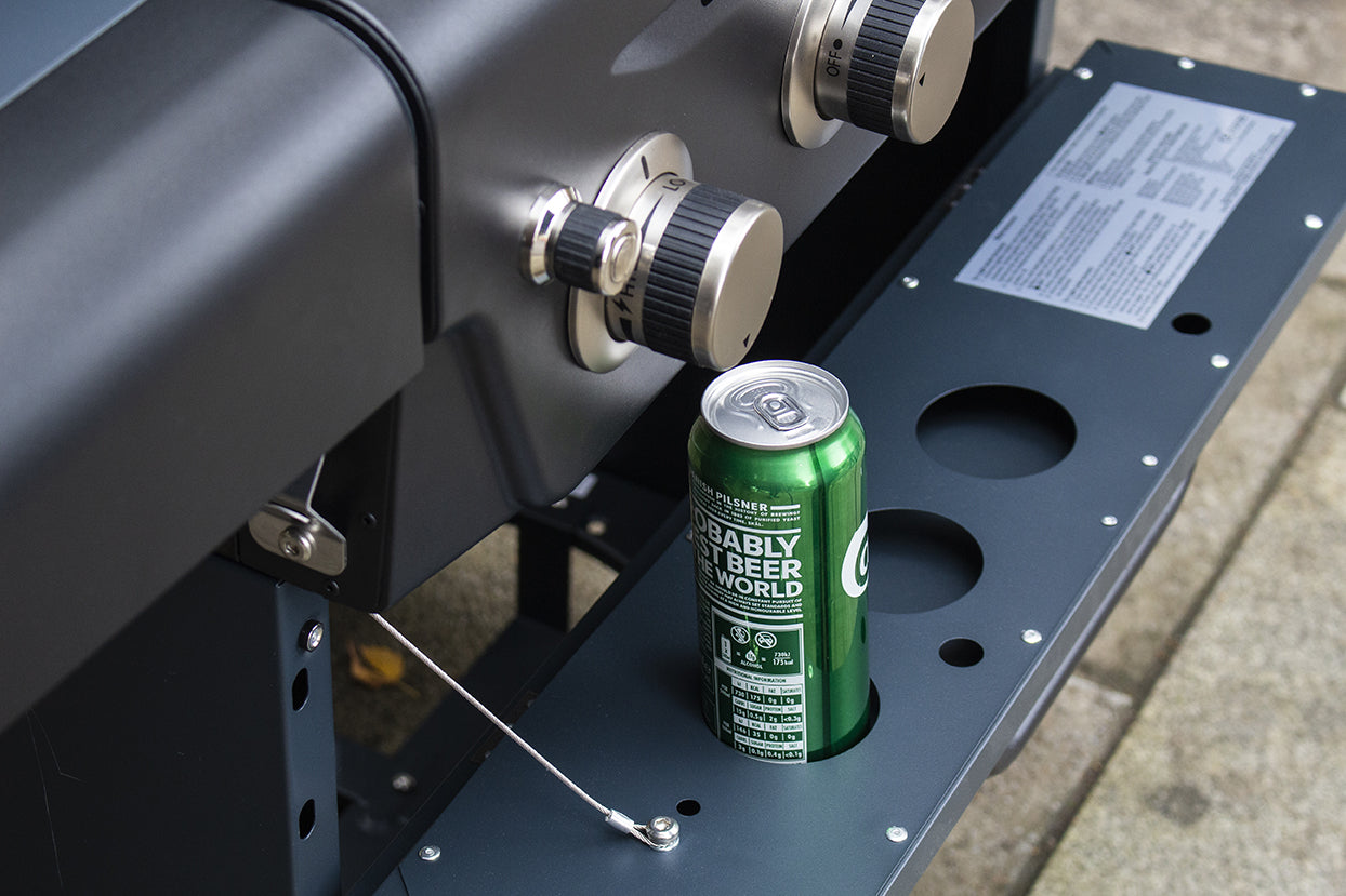 Sahara X450 4+1 Burner Cabinet Gas BBQ Smoky Teal 9