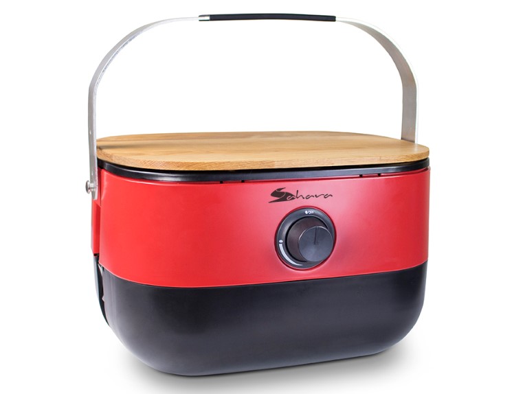 Sahara Mini Portable Gas BBQ Red 1