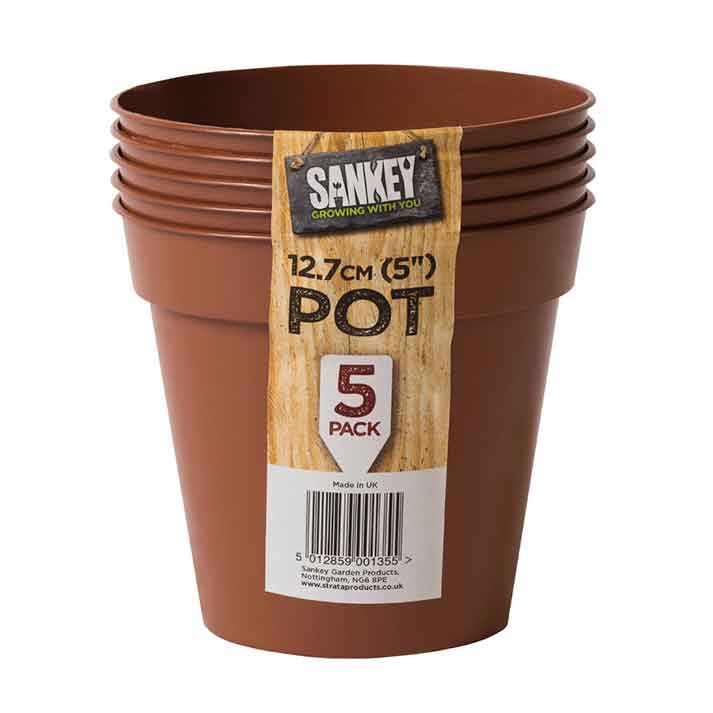 Sankey Plastic Grow Pots Terracotta
