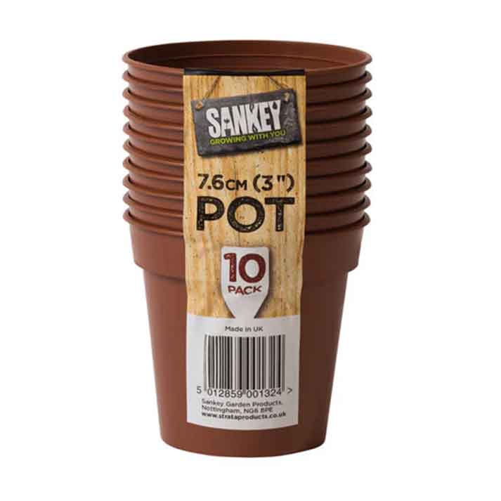Sankey Plastic Grow Pots Terracotta