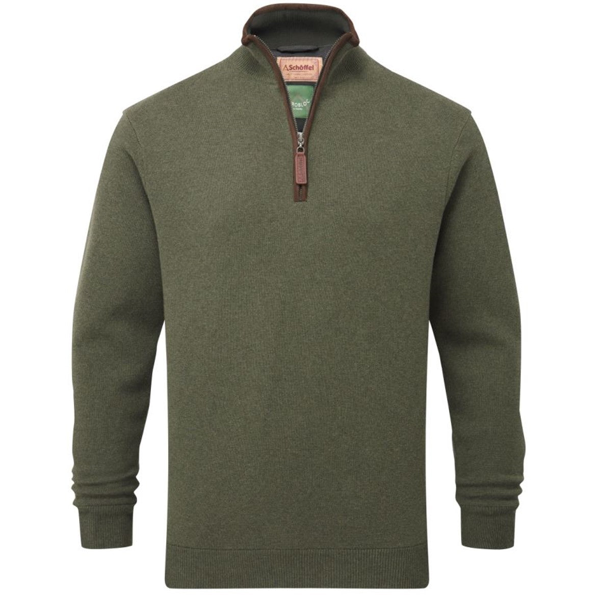 Schoffel Angus Aerobloc Qtr Zip Jumper Woodland 1
